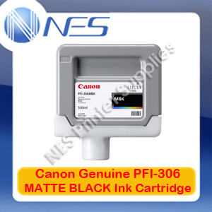 Canon Genuine PFI-306MBK MATTE BLACK Ink Cartridge for IPF8300/IPF8300S/IPF8400/IPF8400S/IPF8400SE/IPF9400/IPF9400S
